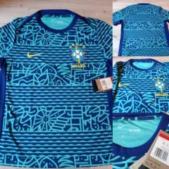 ブラジル代表 半袖トップ プレマッチシャツ ユニフォーム 10-1