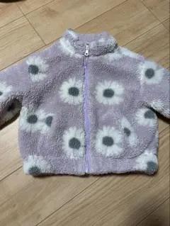 ZARA 花柄アウター 3-4歳 104cm ボアジャケット フリース