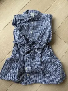 【美品】Ralph Lauren ギンガムチェックワンピース 24M