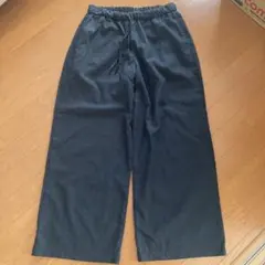 美品　studioCLIP イージーパンツ　リネン混ワイドパンツ