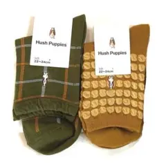 ハッシュパピー ２足セット　22-24cm　レディースソックス