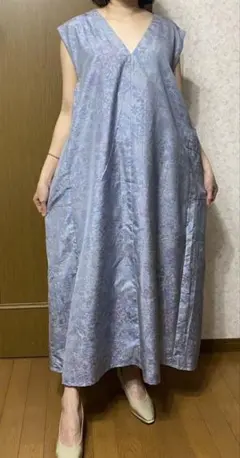 着物リメイクワンピース　ボレロ付き　本場大島紬　新品