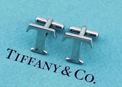 TIFFANY ティファニー カフスリンクス Tロゴ ヴィンテージ SV925