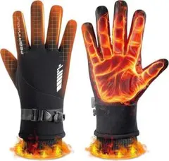 防水・防風バイクグローブアウトドア冬 防寒 撥水 滑り止め 暖かい メンズ