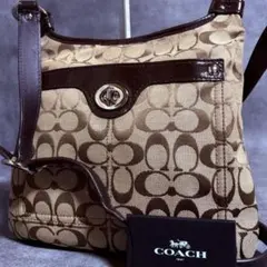 COACH ショルダーバッグ ベージュ/ブラウン