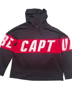 CAPTURE フーディ パーカー 黒 赤