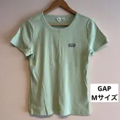 【美品】GAP リブTシャツ ライトグリーン Mサイズのサムネイル