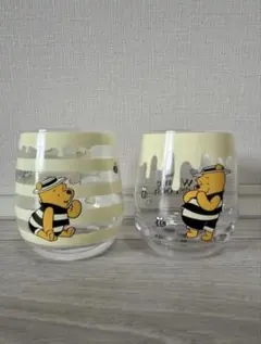 【新品未使用】Winnie the Poohプーさんミツバチデザイン色変化グラス