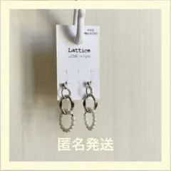 三連フープピアス ゴールド パール