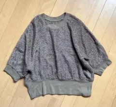 CLOCHE グレー ルーズフィット 半袖トップス