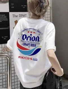 ラスト1枚‼️orion オリオンビール 半袖Tシャツ バックプリント L 白