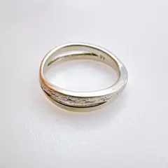 【Samantha Tiara】SV シルバー シンプル ラインリング 7号
