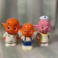 お医者さんサトちゃんサトコちゃん2体セット貯金箱と子供 3体セット