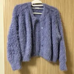 ジーユー　薄紫色　カーディガン　Lサイズ