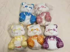 AAA え〜パンダ タータンチェックBIGぬいぐるみ