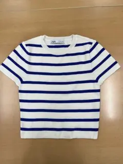 値下げ⭐︎ZARA⭐︎半袖クロップドニット⭐︎新品未使用