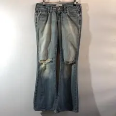 A-290 Abercrombie ローライズブーツカットデニム　ギャルy2k