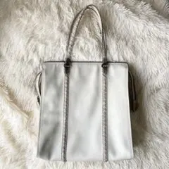 ボッテガヴェネタ■パイソン イントレチャート ショルダートートバッグ■グレージュのサムネイル