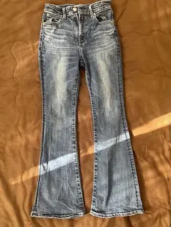 AZUL by moussy フレアデニム　Sサイズ　BLU