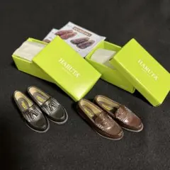 ハルタ　HARUTA　ローファーコレクション　ガチャガチャ　2足セット　黒　茶色