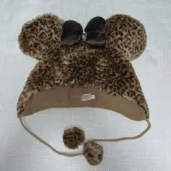早い者勝ち♡美品 ディズニー ミニーマウスファンキャップ ヒョウ柄 レオパード柄