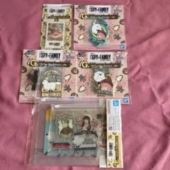 スパイファミリー 一番くじ トラベルフラットポーチ　ラバーコレクション　5点