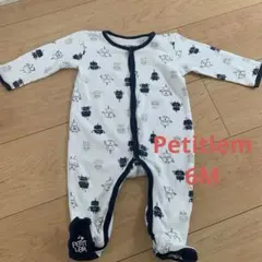 6M 米国ブランド PETITLEM 足つきロンパース
