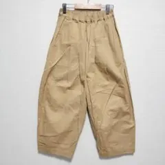 【1000円均一】ベージュ ゴム入り ワイドパンツ　タグ無し