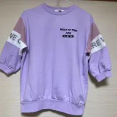 ピンクラテ　五分袖　トレーナー