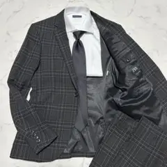 ZARAMAN スーツ　セットアップ　チェック　ネイビー　M 総裏 ZARA - ZARA MAN☆新品タグ付☆チェック柄☆セットアップ