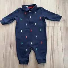 Ralph Lauren ネイビー ロンパース 3M