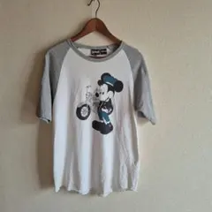 Schott Mickey Mouse ラグランTシャツ MEDIUMのサムネイル
