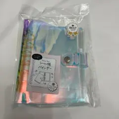 シール帳バインダー　オーロラ　A7 シール収納　クリア