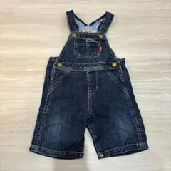 MIKI HOUSE ミキハウス 7部丈 オーバーオール デニム S