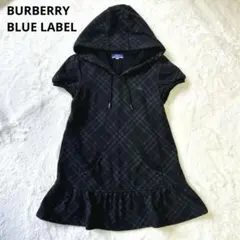 専用！美品バーバリーブルーレーベル　パーカーチュニック　ノバチェック　スウェット