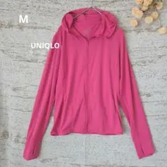 UNIQLO エアリズム UVカット フルジップパーカー【M】 フード付き