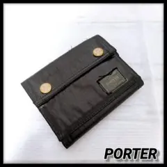 PORTER ポーター 二つ折り財布 ブラック ウォレット　スモーキーのサムネイル