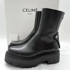 極美品 CELINE セリーヌ バルキーバックジップ トリオンフブーツ 36