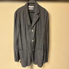 COMMEdesGARCONシャツグレー ウール混紡メタルボタン付ジャケット M