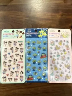 ぷくぷくシール　ディズニー　3点セット