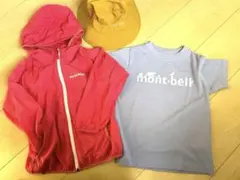 mont-bell ナイロンジャケット Tシャツ ハット セット