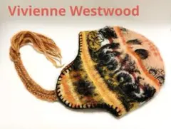 珍品VivienneWestwoodヴィヴィアンウエストウッド耳当てつきニット帽 ヴィヴィアンウエストウッドニット帽 Vivienne Westwood 珍品