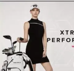 【美品】PXG ゴルフ ワンピース ノースリーブ モノトーン レディースのサムネイル