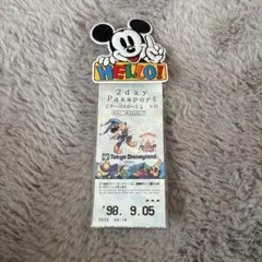 ディズニー パスポートケース 90年代 ミッキー レトロ　ディズニーチケット