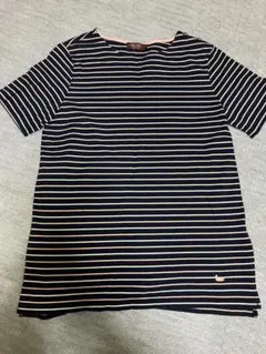 DECOY ネイビー ピンクボーダーTシャツのサムネイル