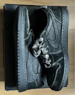 トラビスブラックファントム美品箱付きバンダナ付き　紐付き値下げ可能即日発送可能 トラヴィス・スコットxAJ1 ブラックファントムの国内発売日が