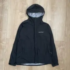 完売品】モンベル ライトシェルパーカ ブラック XL 収納袋付 防風撥水 