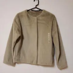 UNIQLO　スムースヤーンフリースノーカラージャケット