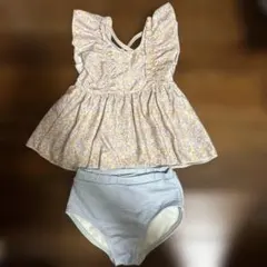 petit main 花柄水着セット 100