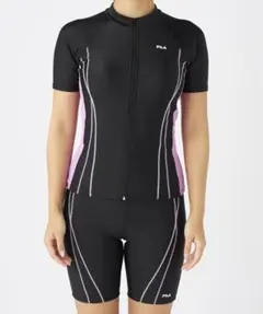 13号 LLサイズ 新品 FILA セパレーツ フィットネス水着 黒×ピンク